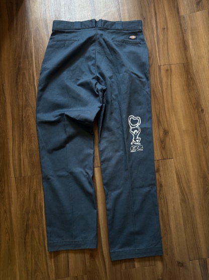 WHEEL LOVE - Dickies Pants Customised By Bao Goods (Waist 35" / Green)