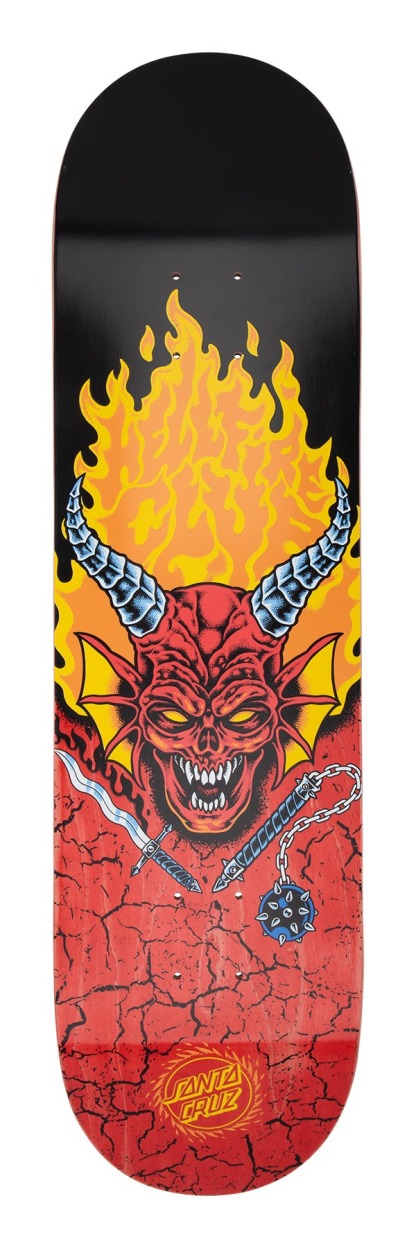 SANTA CRUZ - Stranger Things Hellfire Club 8.25" Skateboard Deck