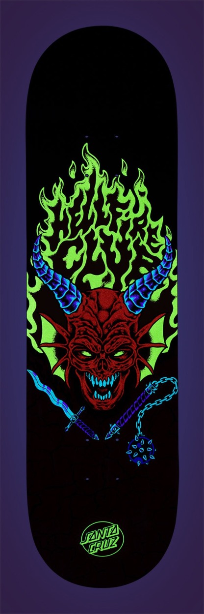 SANTA CRUZ - Stranger Things Hellfire Club 8.25" Skateboard Deck