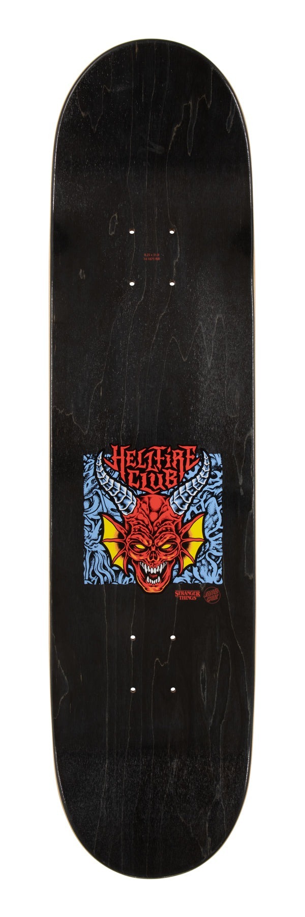 SANTA CRUZ - Stranger Things Hellfire Club 8.25" Skateboard Deck