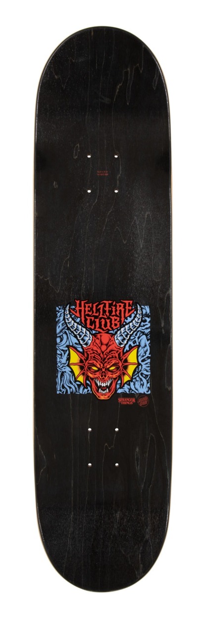 SANTA CRUZ - Stranger Things Hellfire Club 8.25" Skateboard Deck