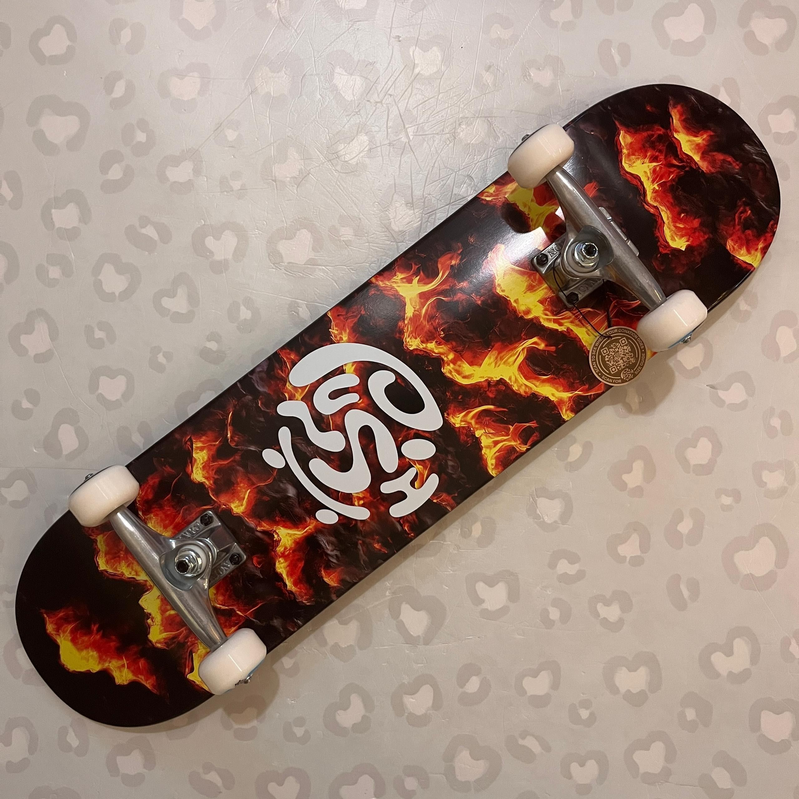 PUSH - Lava Yellow 8.0" Complete Skateboard