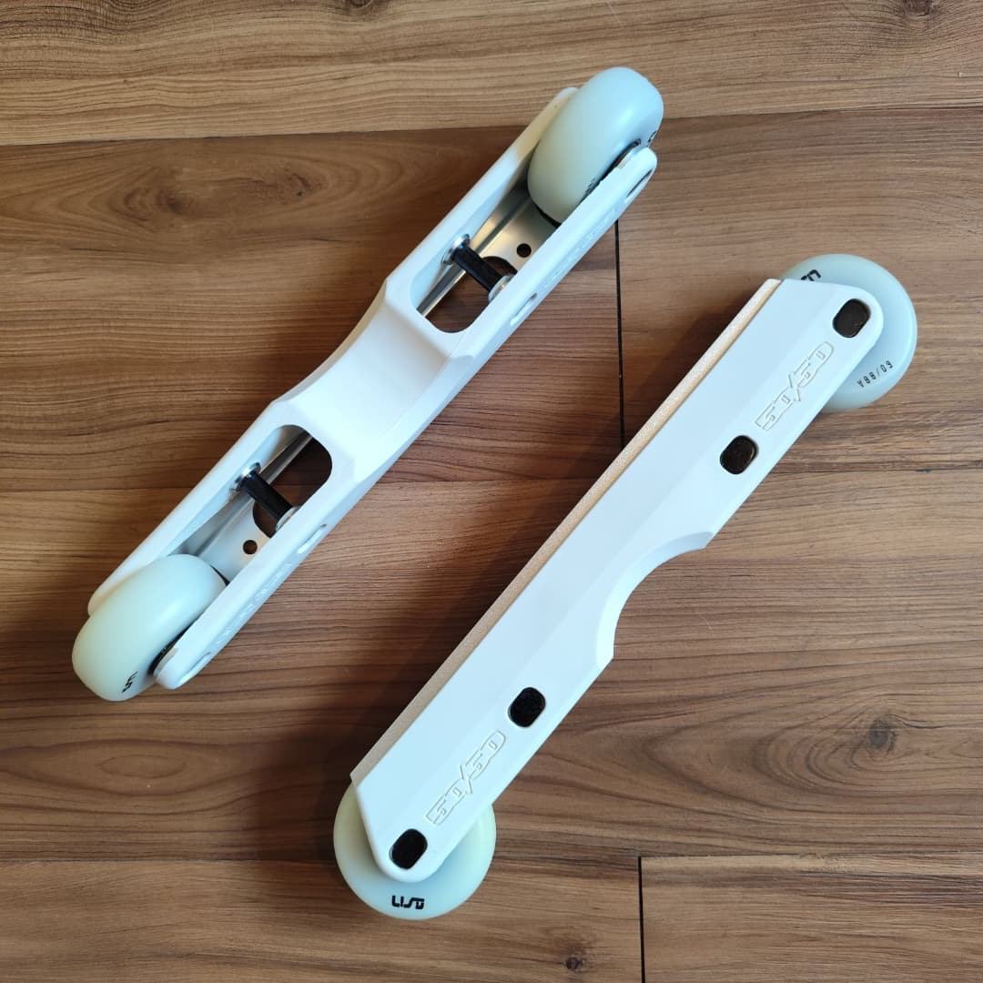 50/50 - White Prime Inline Skate Frames (
