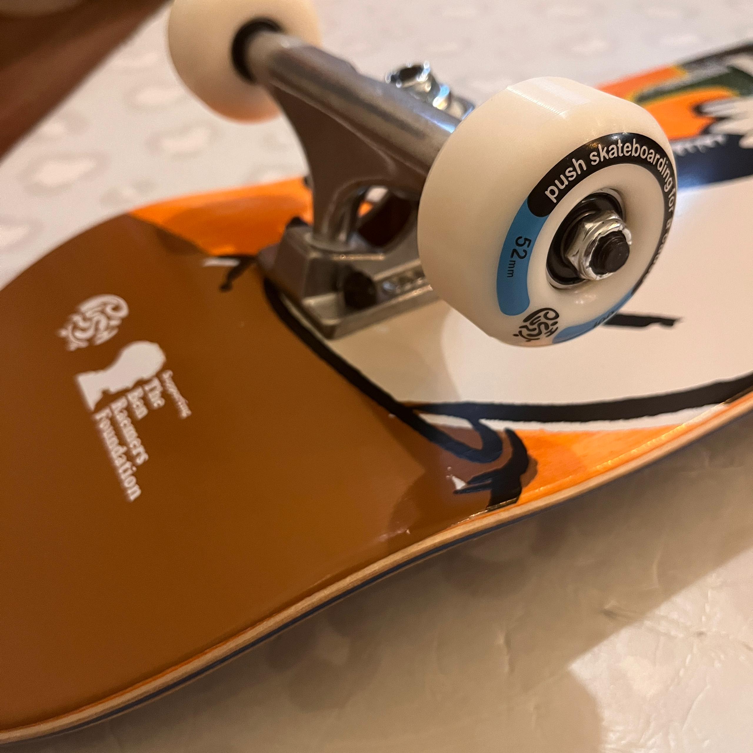 PUSH - Andy Jenkins BRF Orange 8.0" Complete Skateboard