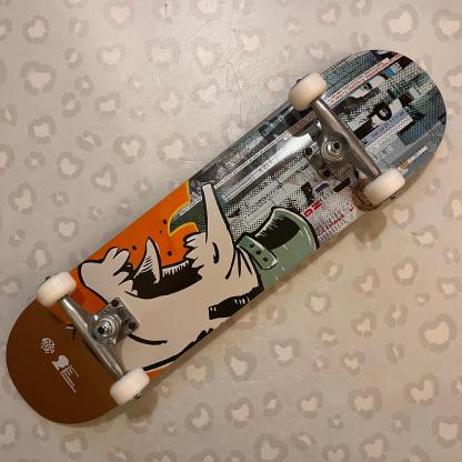 PUSH - Andy Jenkins BRF Orange 8.0" Complete Skateboard