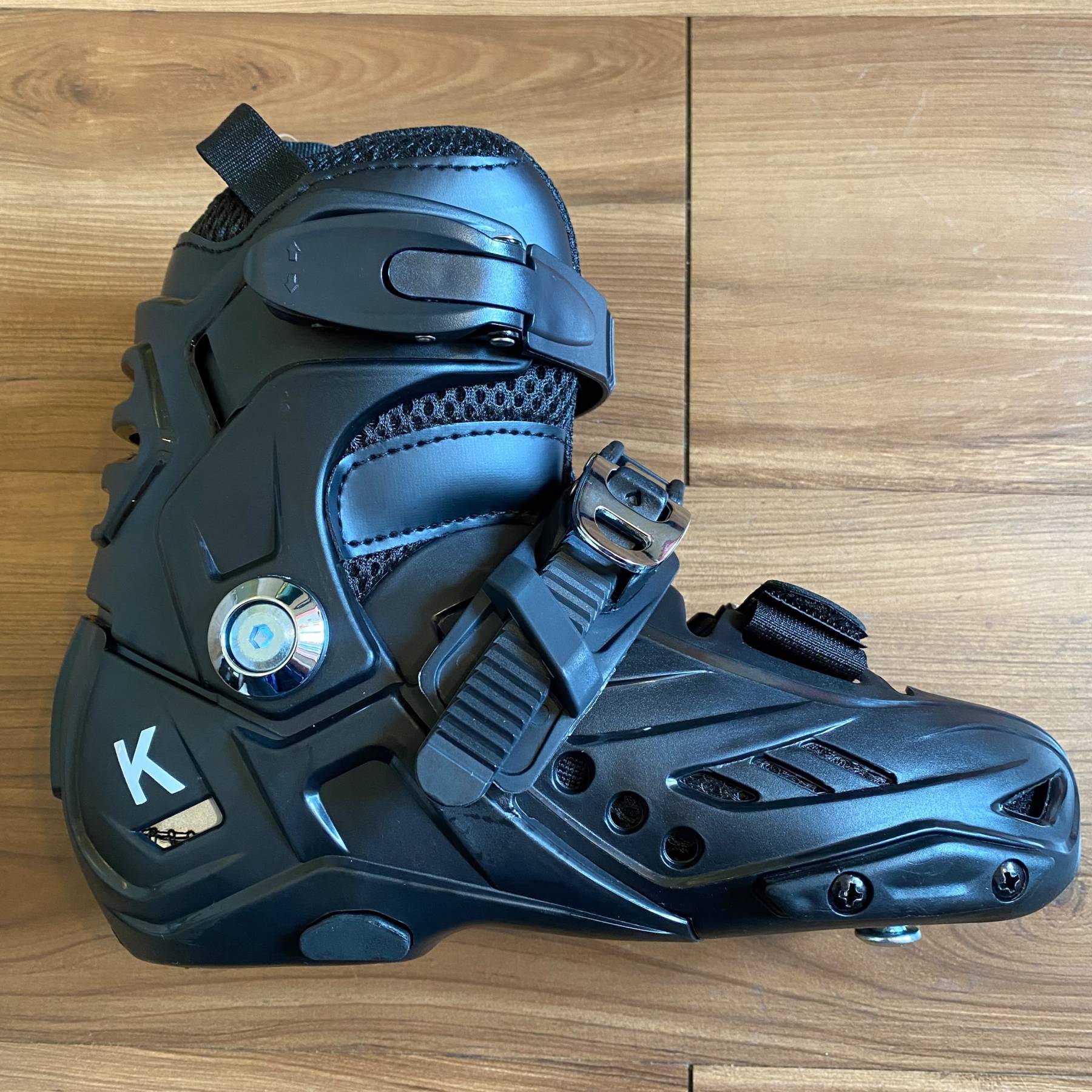 KALTIK - K Skate Ninja Black Kids Adjustable Aggressive Inline Skates Boot Only (EU33-36 / No Soulplate)