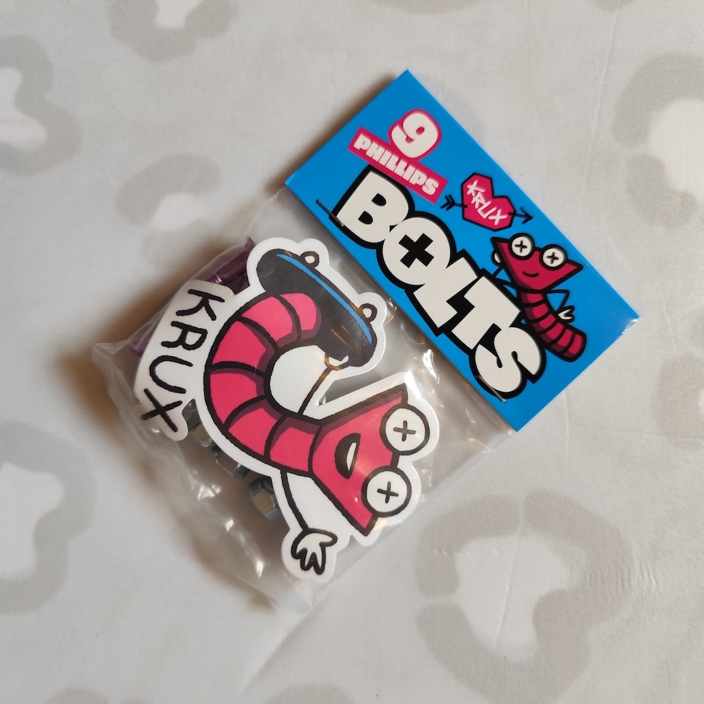 KRUX - Blue/Pink Phillips 1" Skateboard Hardware