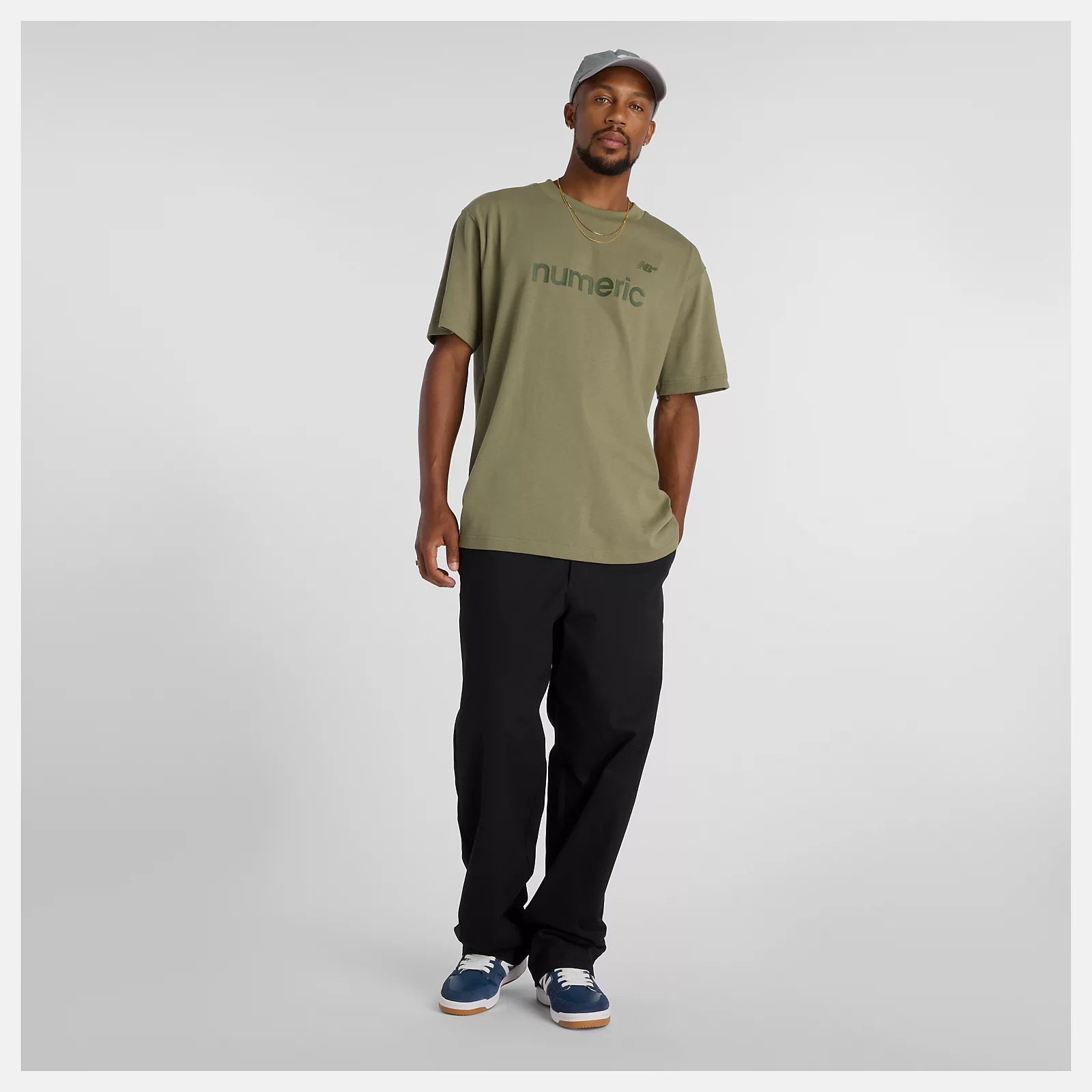 NB NUMERIC - Cotton (Dark Olivine) T-Shirt