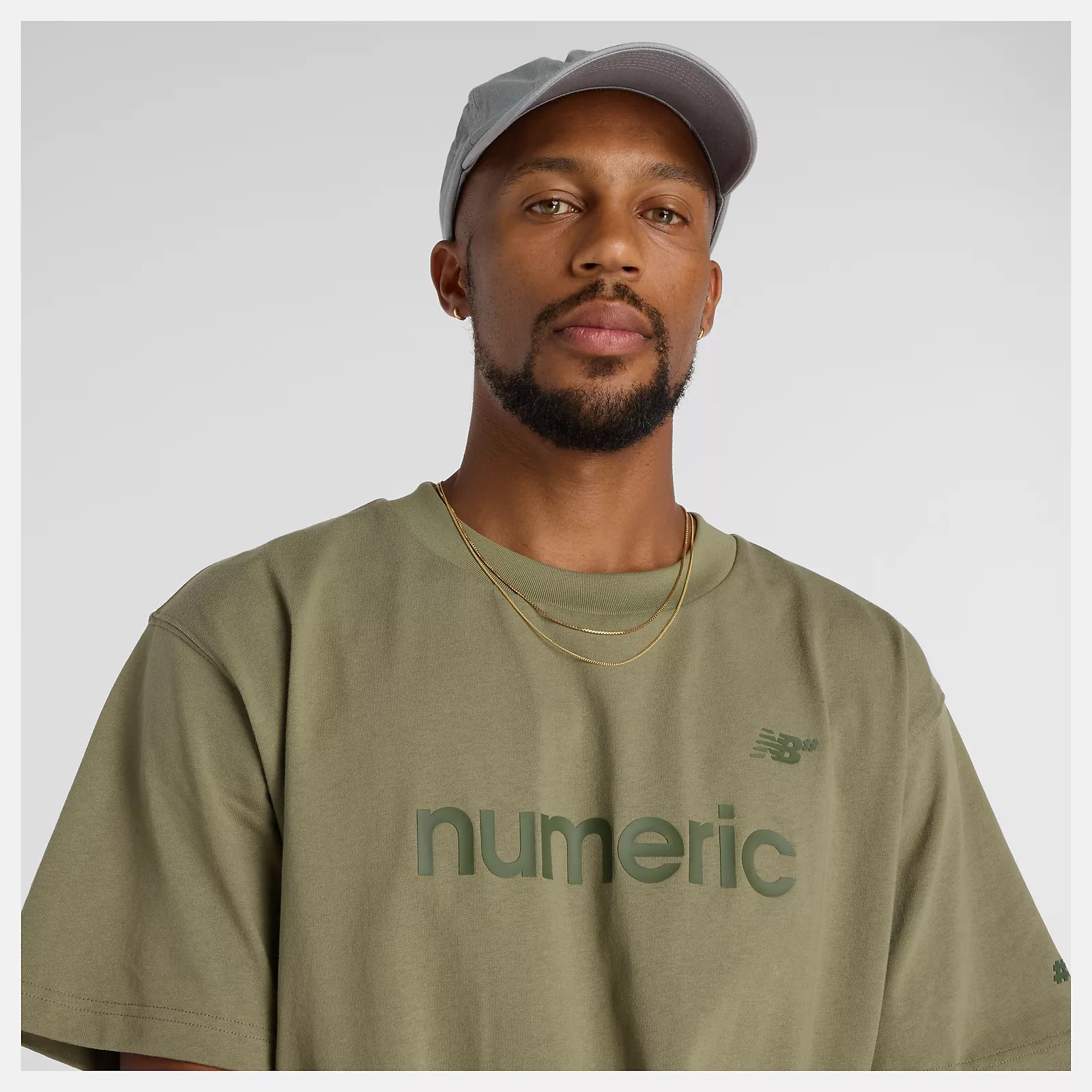 NB NUMERIC - Cotton (Dark Olivine) T-Shirt