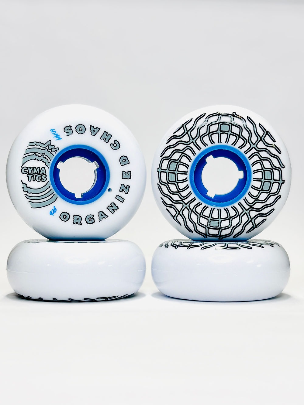 CYMATICS - Blue Core Neutral Wave 58mm & 60mm (The Adaptive 92A) Aggressive Inline Skate Wheels