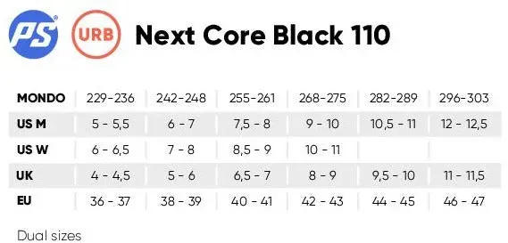 POWERSLIDE - Next Core Black (80/100/110) Urban Inline Skates