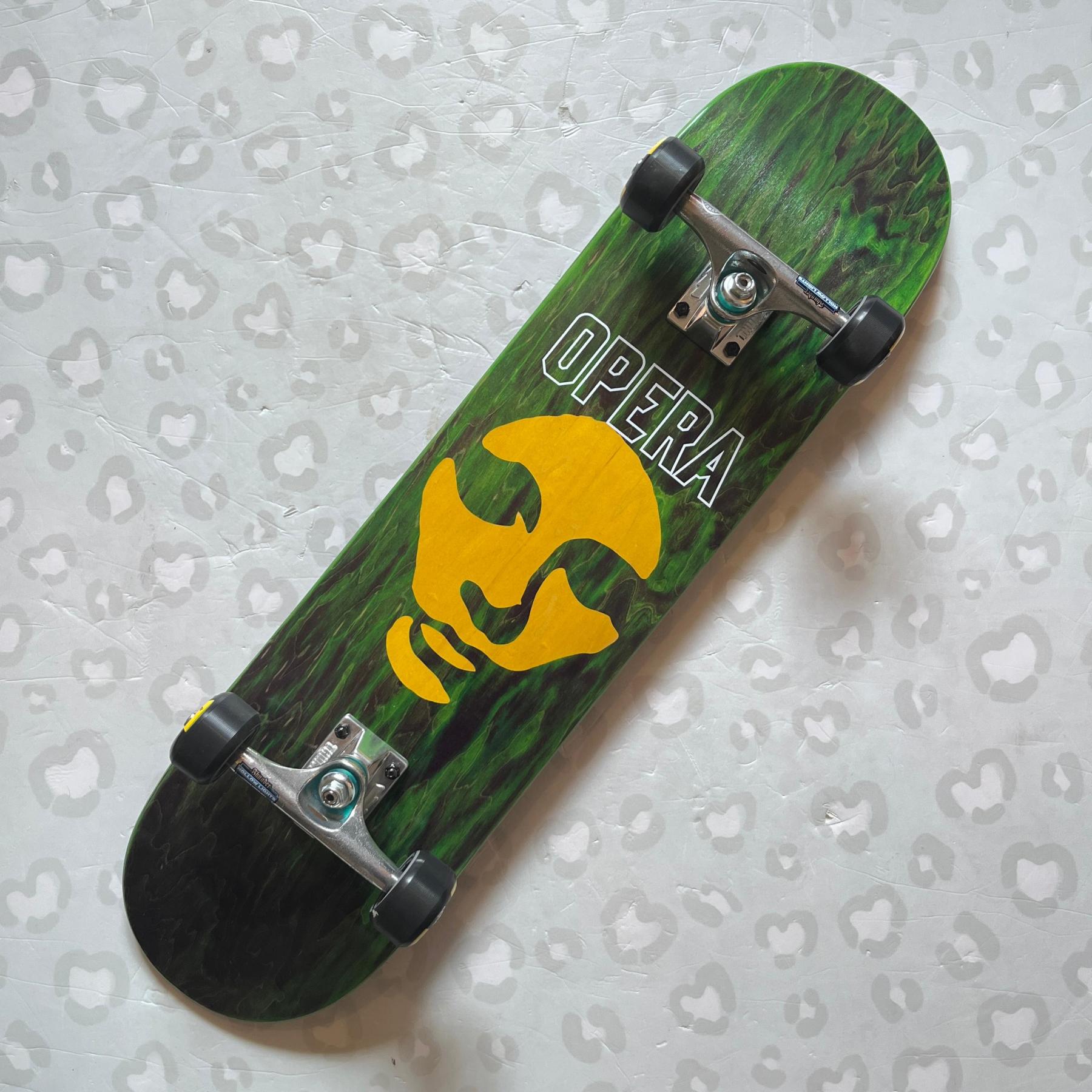 OPERA - EX7 Die Cut Mask 7.75" Custom Skateboard (Thunder & Hazard Custom Promo)
