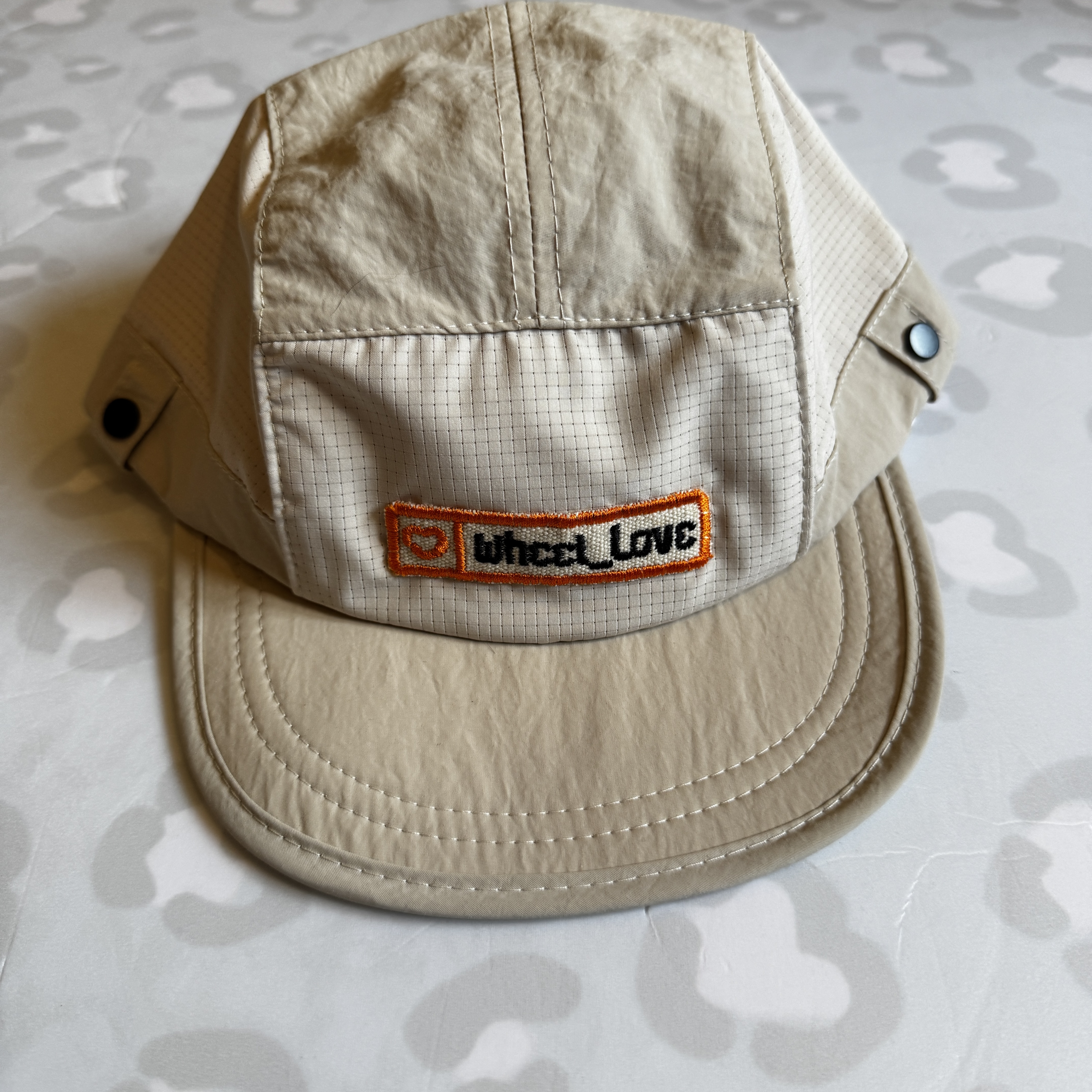 WHEEL LOVE - Orange Bar Logo Soft Brim Camp Cap