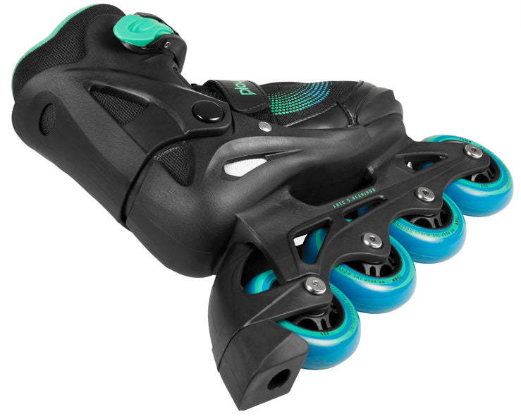 PLAYLIFE - Joker Blue Glow Adjustable Inline Skates + Padset Combo