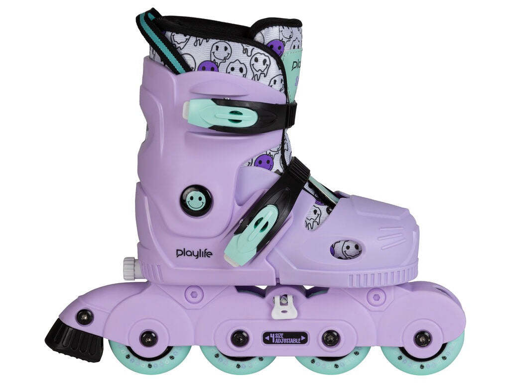 PLAYLIFE - Smile Lilac Adjustable Kids Inline Skates