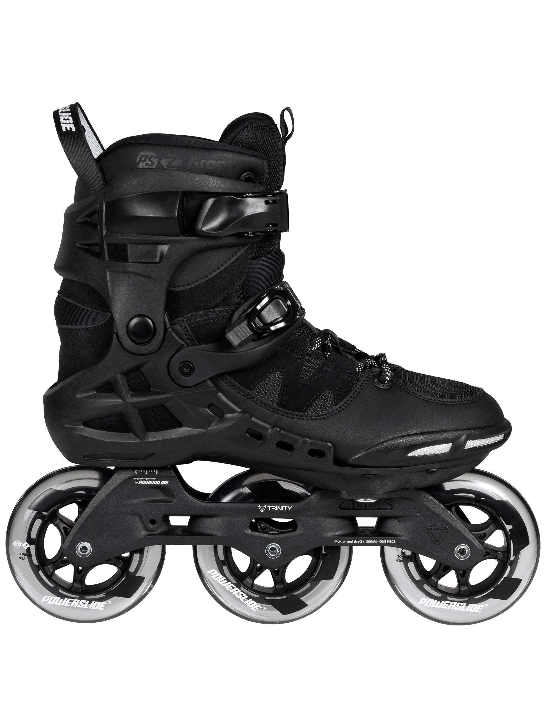 POWERSLIDE - Phuzion Argon 100 Black Fitness Inline Skates (PHUZION SALE!)