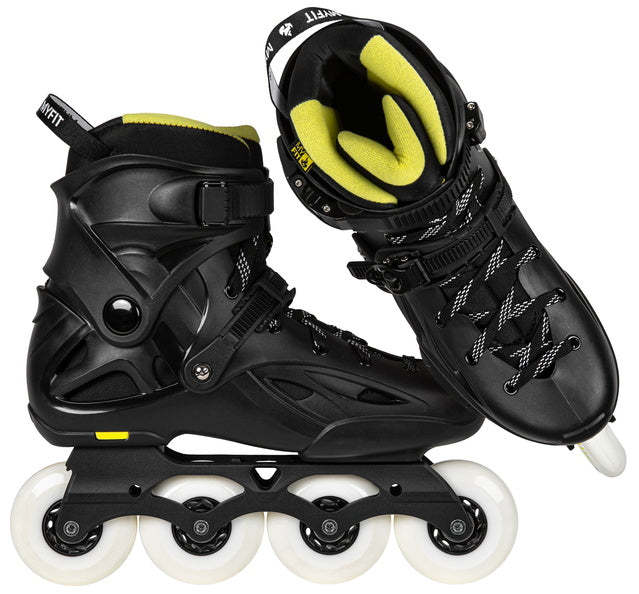 POWERSLIDE - One Imperial Black/Yellow 80 Urban Inline Skates (CLEARANCE SALE!)