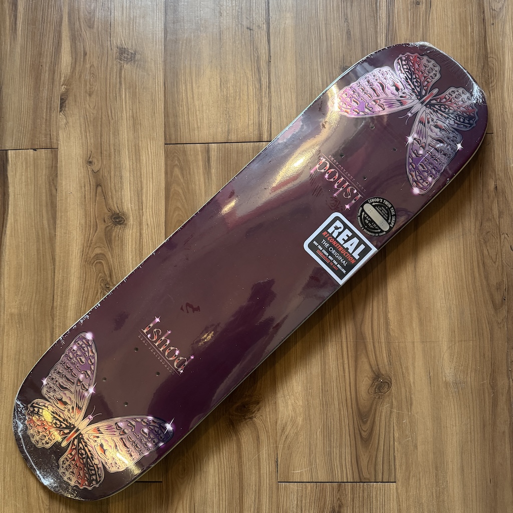 REAL - Ishod Mariposa Redux Purple 8.0" Twin Tail Skateboard 