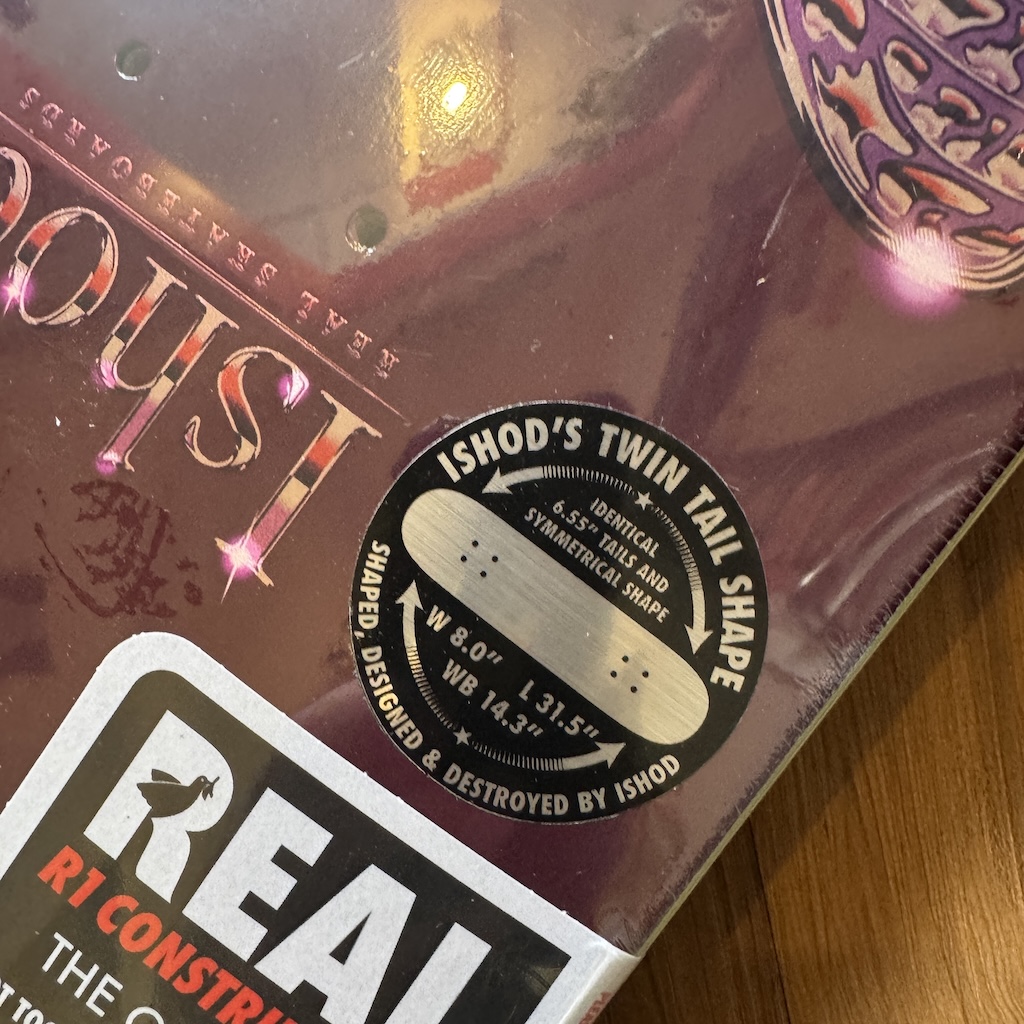 REAL - Ishod Mariposa Redux Purple 8.0" Twin Tail Skateboard 