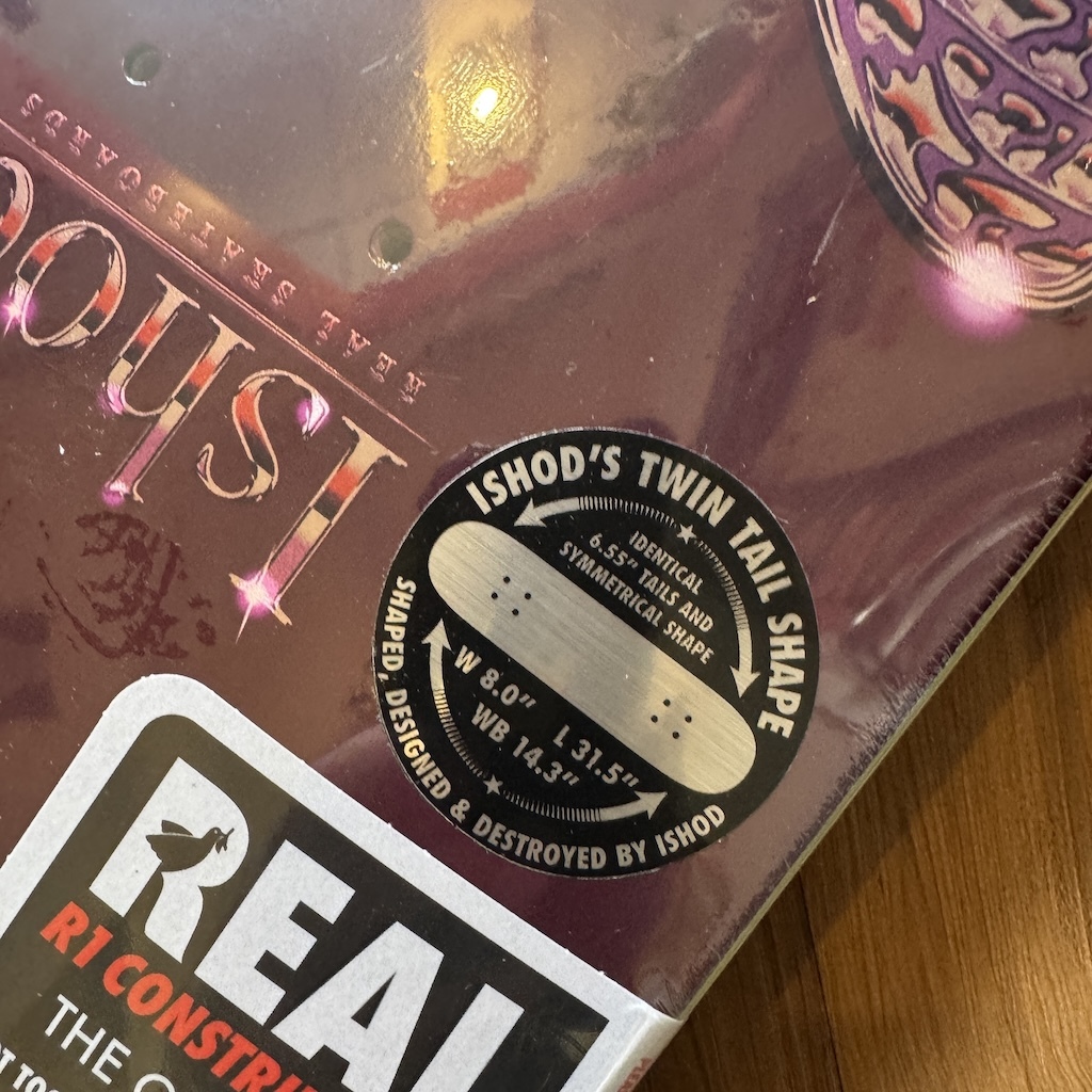 REAL - Ishod Mariposa Redux Purple 8.0" Twin Tail Skateboard 