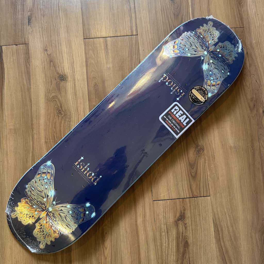 REAL - Ishod Mariposa Redux Blue 8.25" Twin Tail Skateboard 