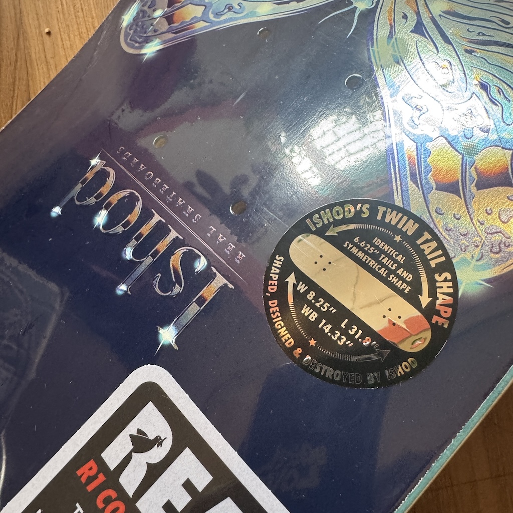 REAL - Ishod Mariposa Redux Blue 8.25" Twin Tail Skateboard 