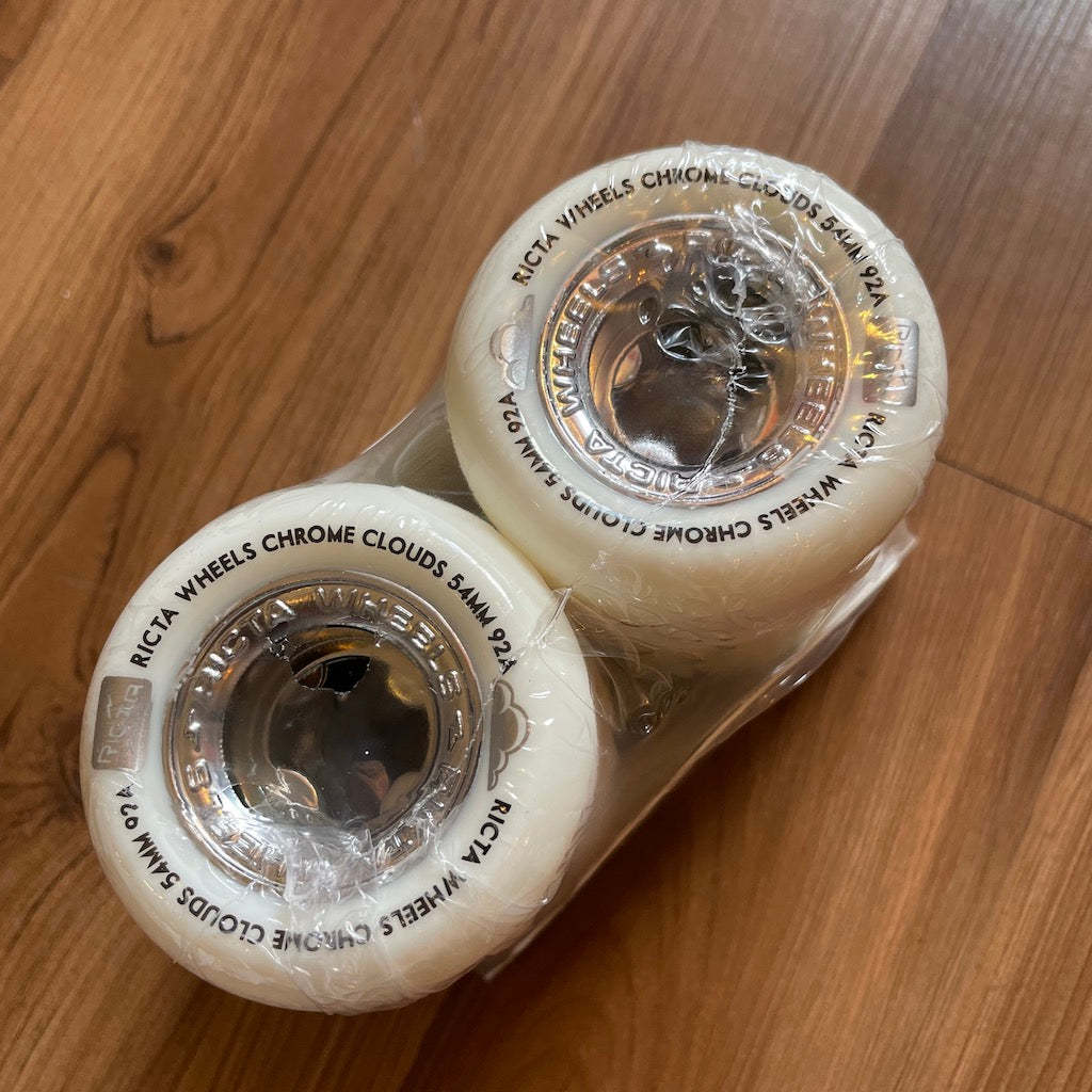 RICTA - Chrome Clouds Silver 54mm/92a Skateboard Wheels