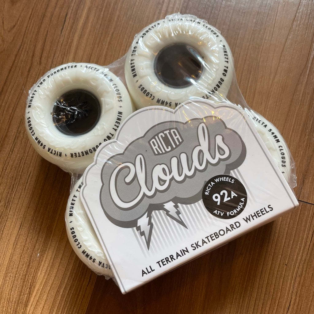 RICTA - Clouds Black 54mm/92a Skateboard Wheels