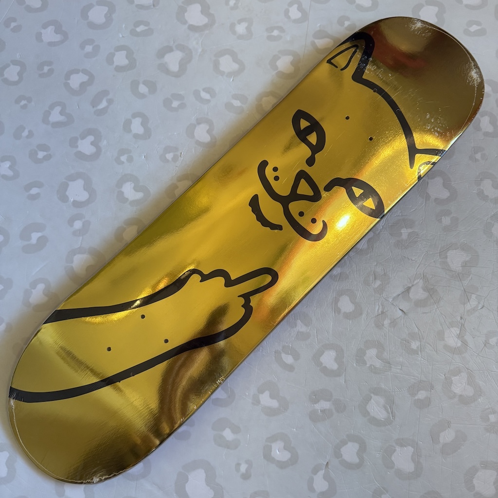 RIPNDIP - Gold Foil Lord Nermal 8.125" Skateboard Deck