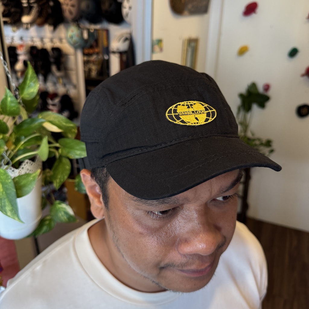 WHEEL LOVE - Black Ripstop Globe Wu Quick Dry Cap
