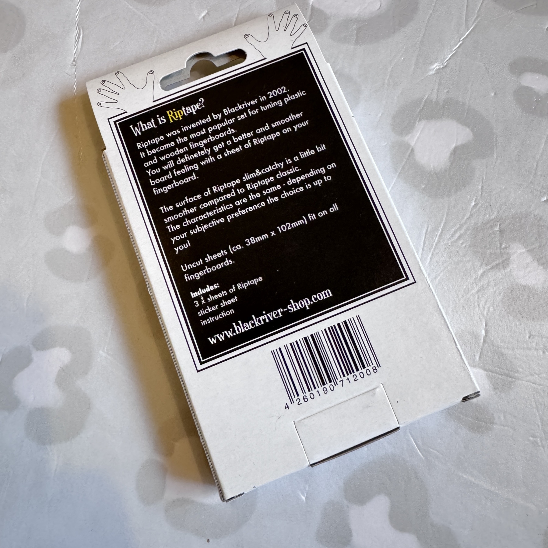 RIPTAPE - Uncut Fingerboard Foamtape (Slim & Catchy Uncut)