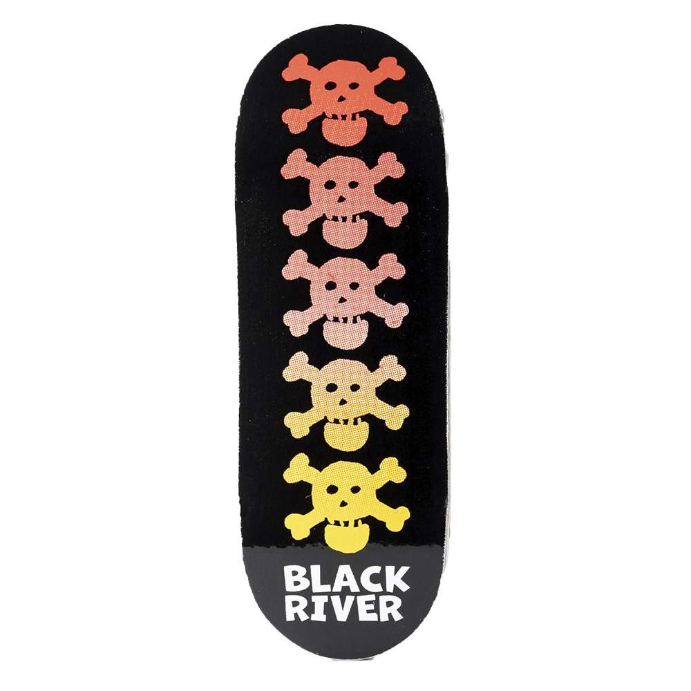 BLACKRIVER - Riverlabel Skulls 5-ply 33.3mm Medium Concave Fingerboard Deck