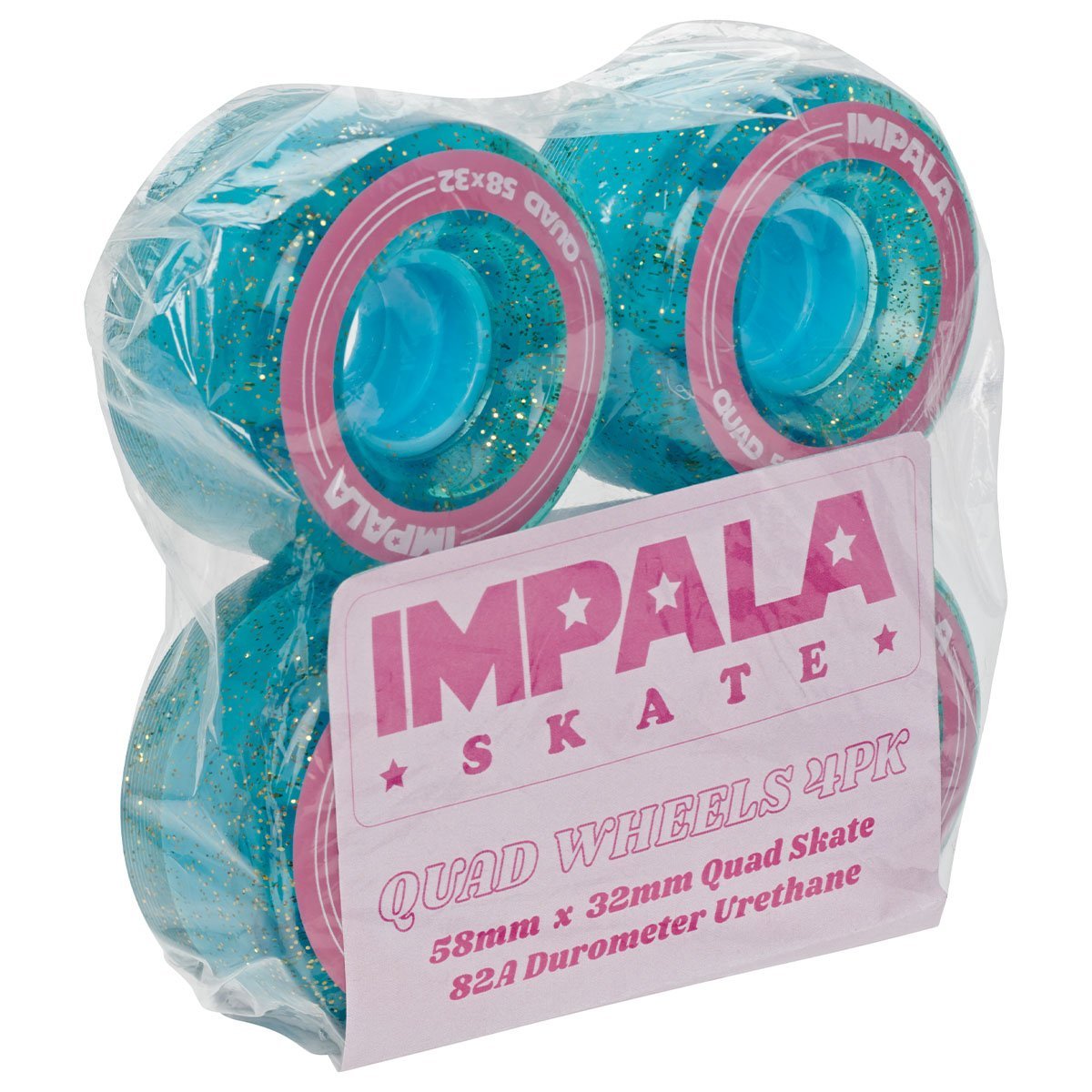 IMPALA - Holographic Glitter 58mm/82a Roller Skate Wheels