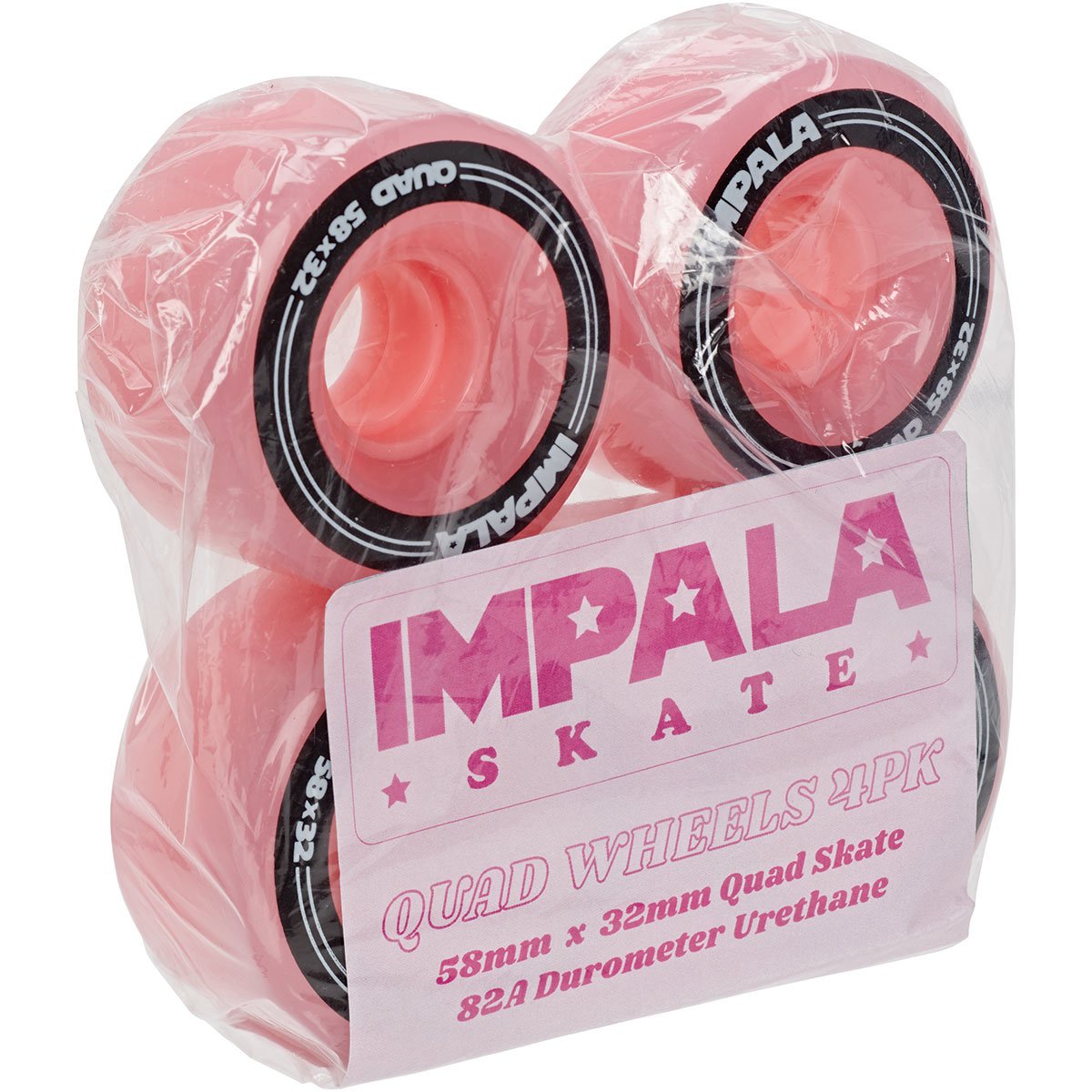 IMPALA - Pink 58mm/82a Roller Skate Wheels