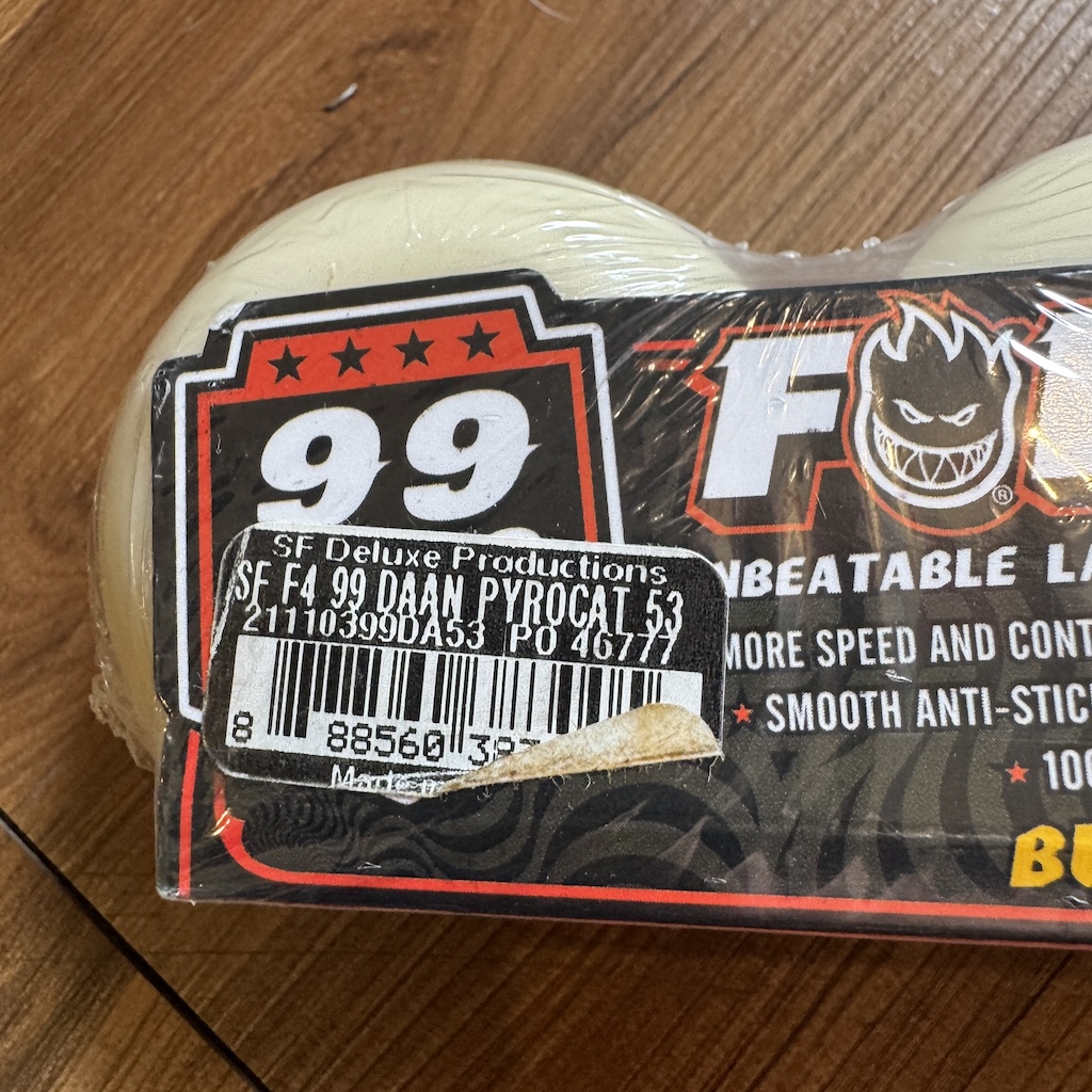 SPITFIRE - Formula Four Classic Daan Pyrocat 53mm/99 Skateboard
