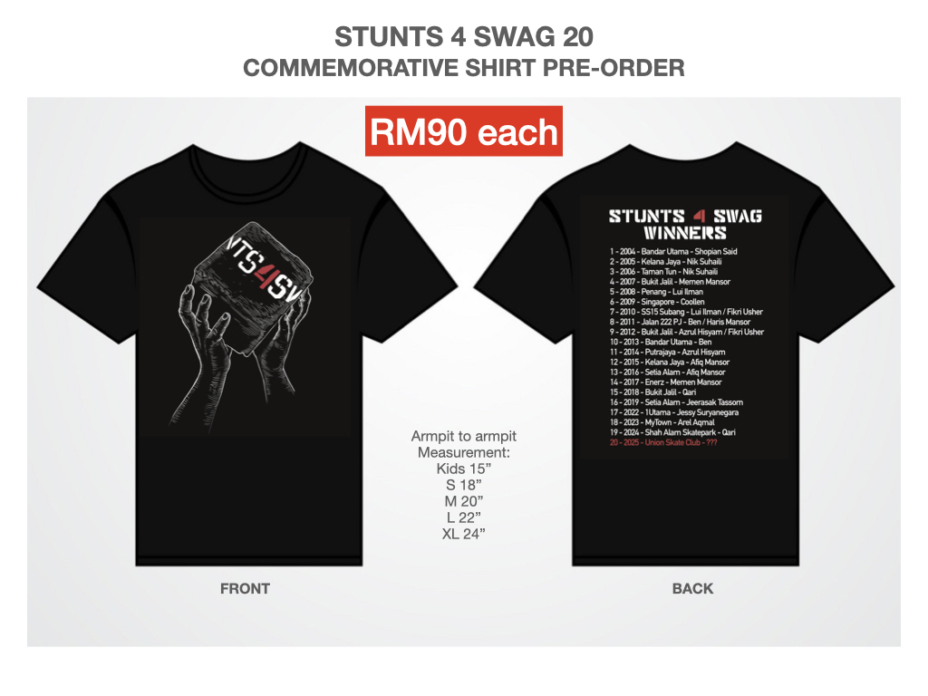 WHEEL LOVE - Stunts 4 Swag 20 Commemorative Shirt (PRE-ORDER!)