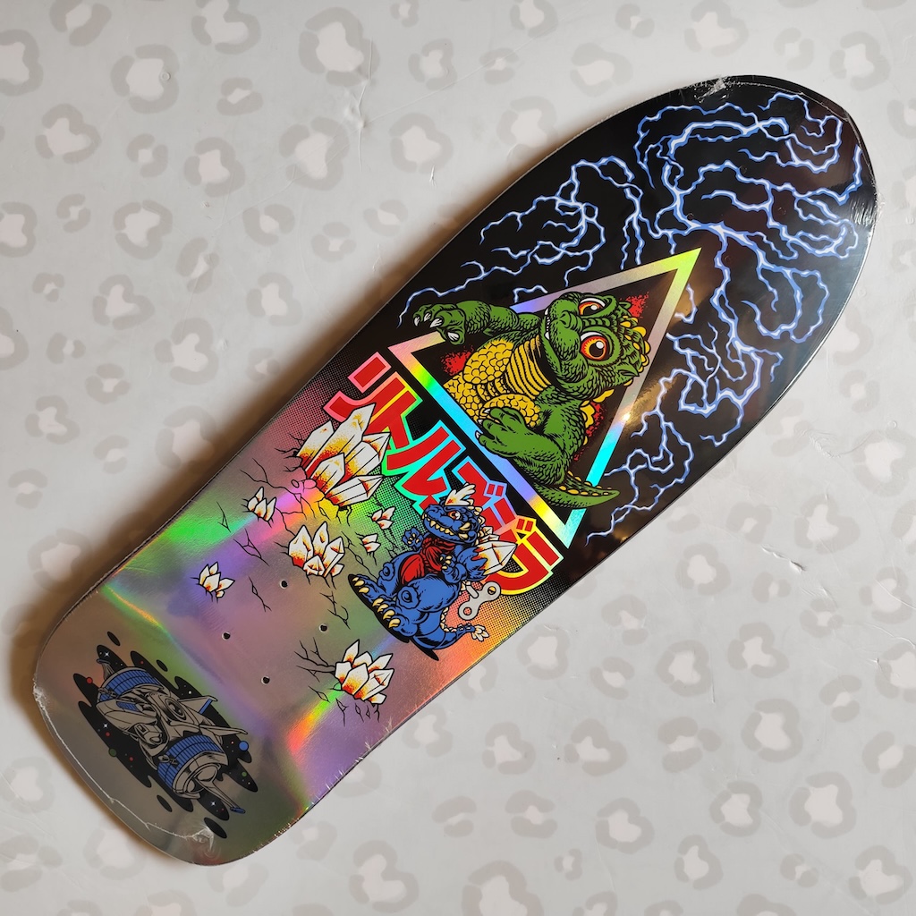 SANTA CRUZ - Godzilla Junior Natas 9.89" x 29.82" Skateboard Deck