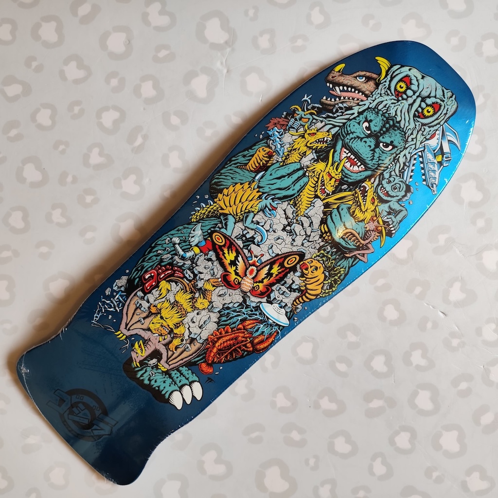 SANTA CRUZ - Godzilla Kaiju Roskopp 10.25" x 30.2" Skateboard Deck