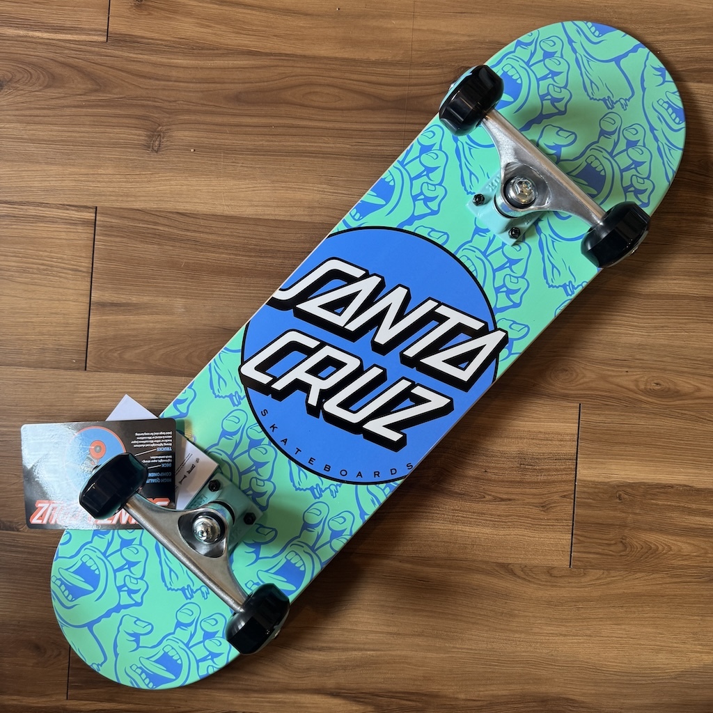 SANTA CRUZ - Other Dot Hands Light Blue 7.75" Complete Skateboard