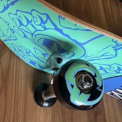 SANTA CRUZ - Other Dot Hands Light Blue 7.75" Complete Skateboard