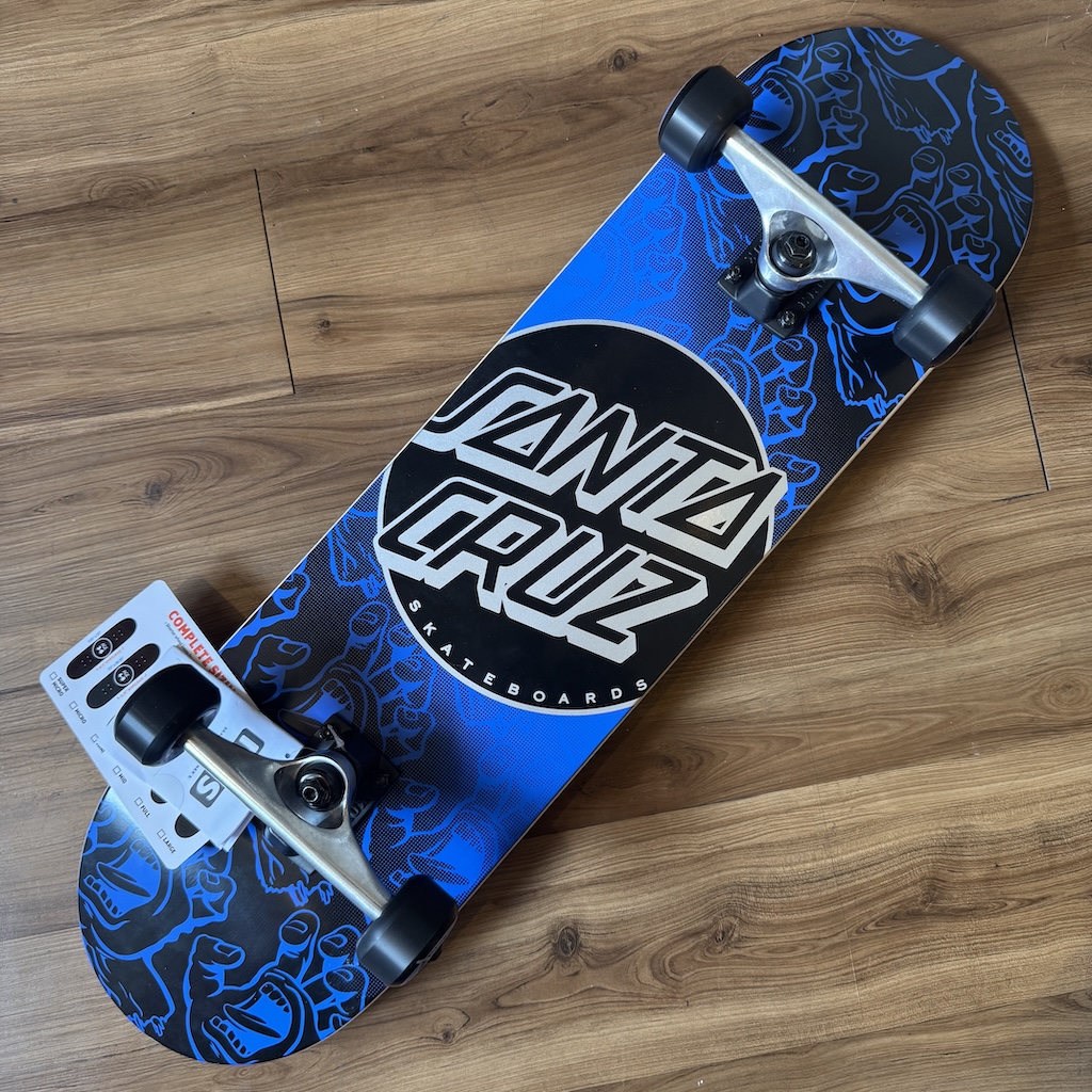 SANTA CRUZ - Other Dot Hands Dark Blue 8.25" Complete Skateboard