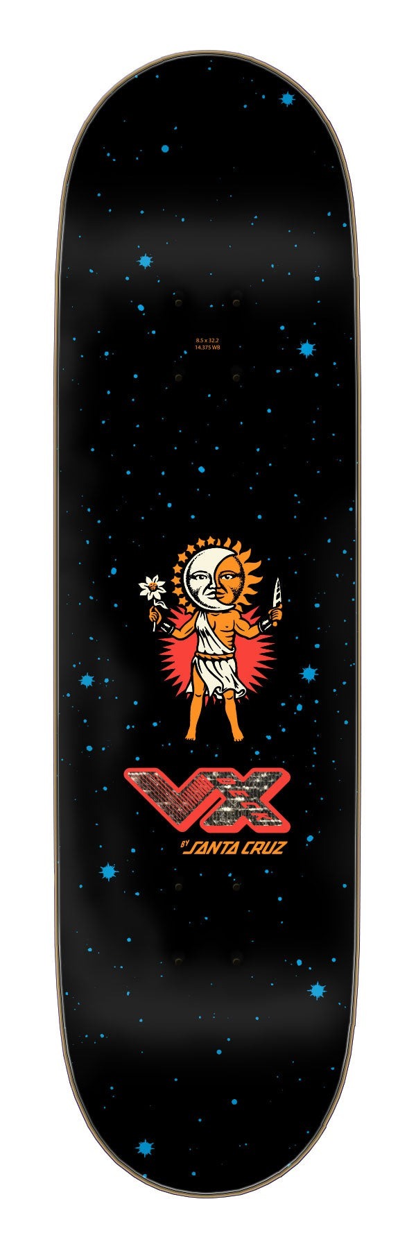 SANTA CRUZ - Wooten Crest VX 8.5" Skateboard Deck