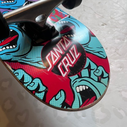 SANTA CRUZ - Hands Gradient Blue 7.5" Skateboard (USED)