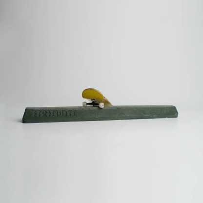 STONCUTT - Slappy (Flat Green With Relic) Classic Curb Concrete Fingerboard Obstacle