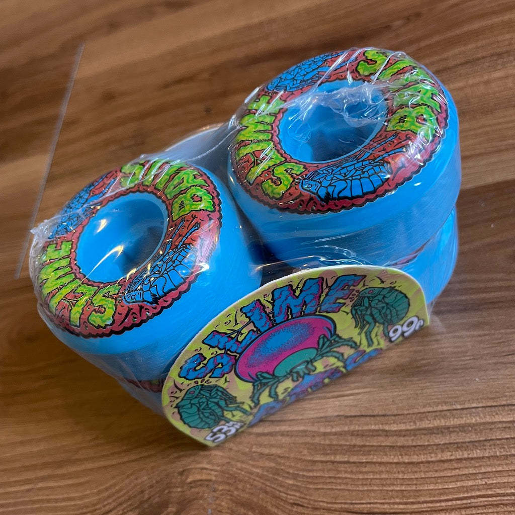 SLIME BALLS - Flea Balls Speed Balls Blue 53mm/99a Skateboard Wheels
