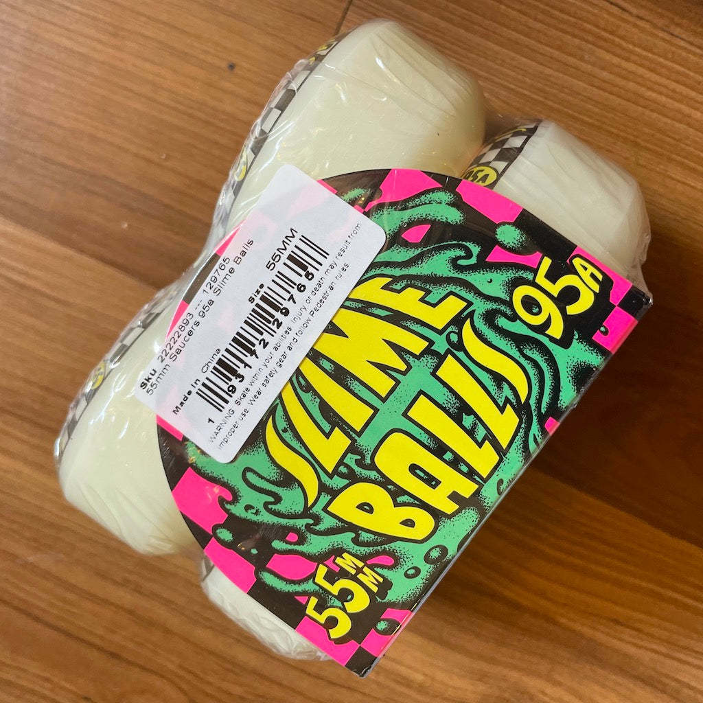 SLIME BALLS - Saucers 55mm/95a Skateboard Wheels – Wheel