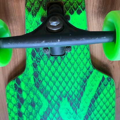 DUSTERS - Channel Snakeskin Green 38" Complete Longboards (DISPLAY UNIT)
