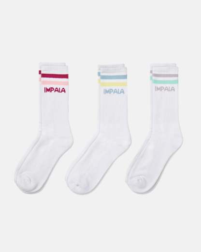 IMPALA - Pastel Stripe 3-pack Socks