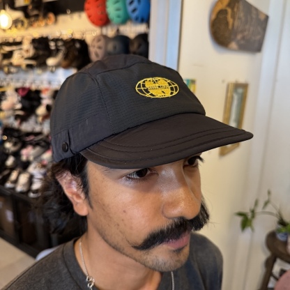 WHEEL LOVE - Black Soft Brim Globe Wu Quick Dry Cap