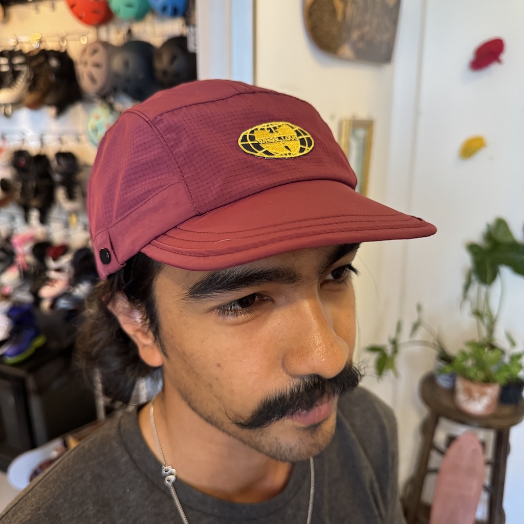 WHEEL LOVE - Maroon Soft Brim Globe Wu Quick Dry Cap